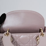 Lady Dior Mini Lotus Pearl GHW