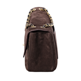 HOLD | Chanel Maxi Flap Suede Choco Brown GHW - (MICROCHIP)