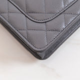 Chanel Wallet On Chain (WOC) Dark Gray - (Chip; 2024)