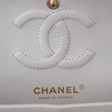 HOLD | Chanel Double Flap Small Beige Claire GHW - (MICROCHIP)