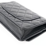Chanel Classic WOC Black Caviar GHW - (MICROCHIP)