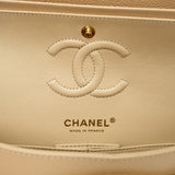 Chanel Double Flap Small Beige Claire GHW - s31