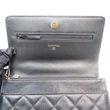Chanel WOC Black Letres Top Handle GHW - (MICROCHIP)