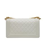 Chanel Le Boy Old Medium White - (MICROCHIP)