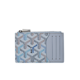 Goyard Zipped Card Holder Bourbon Bleu Polaire - (BRANDNEW)