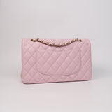 Chanel Double Flap Medium Pink GHW - s31