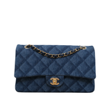 HOLD | Chanel Double Flap Medium Denim GHW