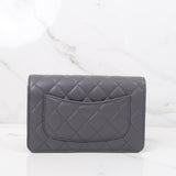 Chanel Wallet On Chain (WOC) Dark Gray - (Chip; 2024)