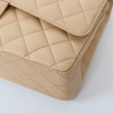 Chanel Double Flap Medium Beige -s16