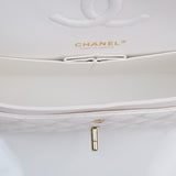 HOLD / Chanel Double Flap Medium White - GHW