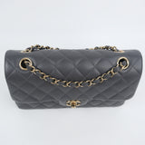 HOLD | Chanel Double Flap Small Dark Gray - (MICROCHIP)