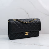 HOLD | Chanel Double Flap Medium Black GHW - (MICROCHIP)