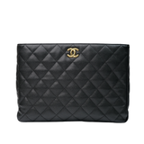 HOLD | Chanel Coco First Tote Caviar Black GHW - (MICROCHIP)