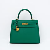 HOLD | Hermès Kelly 25 Sellier Vert Jade GHW - C