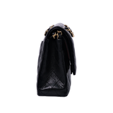 Chanel Double Flap Medium Black GHW - s27