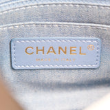 Chanel Mini Square Denim Blue Pearl Crush - (MICROCHIP)