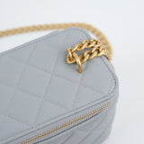 Chanel Vanity Caviar Light Gray Sweetheart Crush