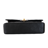 Chanel Double Flap Medium Black GHW - s31