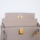 Hermes Kelly 28 Tourterelle GHW