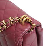 HOLD | Chanel Coco First Small Burgundy GHW - (MICROCHIP)