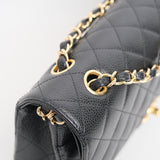 Chanel Double Flap Medium Black GHW - (MICROCHIP)