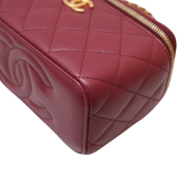 Chanel Vanity Top Handle Burgundy - GHW