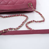 Chanel Business Affinity Medium Flap Raspberry GHW