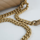 Chanel Chevron Le Boy Dark Beige - S25