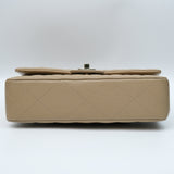 Chanel Double Flap Medium Dark Beige GHW - (BRANDNEW)