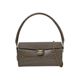 Chanel Clutch with Chain Crocodile Embossed