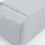 Chanel Vanity Caviar Light Gray Sweetheart Crush