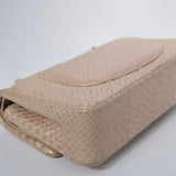 Chanel Double Flap Medium Iridescent Python GHW