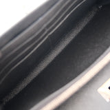 Hermes Kelly Wallet Black PHW - A