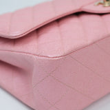 Chanel Double Flap Medium Iridescent Pink GHW - s27