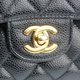 Chanel Double Flap Medium Black - s15