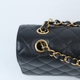 Chanel Double Flap Medium Black - (MICROCHIP)