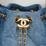 Chanel 25 Mini Denim Blue GHW - (MICROCHIP)