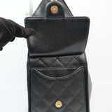 Chanel 25 Medium Black Caviar GHW - (MICROCHIP)