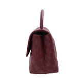 HOLD | Chanel Coco Handle Medium Burgundy GHW - (MICROCHIP)