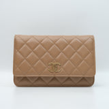 Chanel WOC Seasonal Dark Beige - (MICROCHIP)