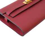 Hermes Kelly To Go Rouge H GHW - U