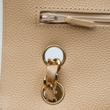 Chanel Double Flap Medium Beige Claire GHW - (MICROCHIP)