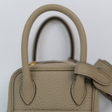 Hermes Mini Lindy Beige Marfa Ghw - W