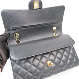 Chanel Double Flap Medium Black - (MICROCHIP)