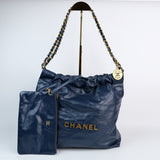 Chanel 22 North South Small Blue - (MICROCHIP)