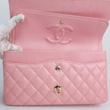 HOLD | Chanel Double Flap Medium Pink Iridescent -s27