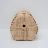 Chanel Mini Bowling Bag Raffia GHW
