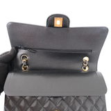 Chanel Double Flap Medium Black GHW - s31