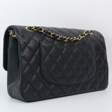 Chanel Double Flap Medium Black - (MICROCHIP)