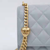 HOLD | Chanel WOC Gray Sweetheart - (MICROCHIP)